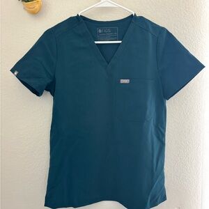 FIGS Women’s Caribbean Blue V-Neck Medical Top